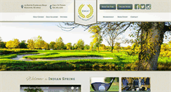Desktop Screenshot of indianspringgolf.com